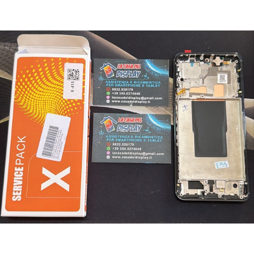 Display Lcd Touch Screen Con Frame Pari A ORIGINALE Service Per Xiaomi 12t / 12t Pro 5g 2022 22081212ug 22071212ag black nero