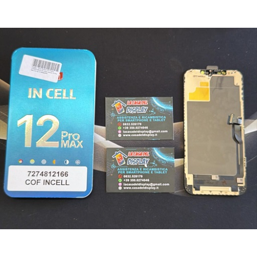 Display+ Touch Screen Con Frame COMPATIBILE Per Apple Iphone 12 Pro Max Cof Zy Ic Swappable
