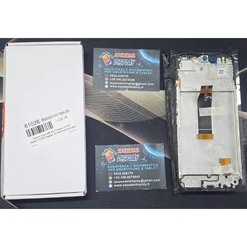 Display Lcd Touch Screen Frame Originale Service Pack Per XIAOMI REDMI 13 4G/5G // Poco M6 4G 2024 BLACK