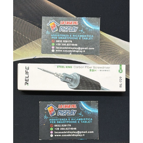 Relife Cacciavite Tri-point (Y0.6) con Manico in Fibra Di Carbonio RL-729
