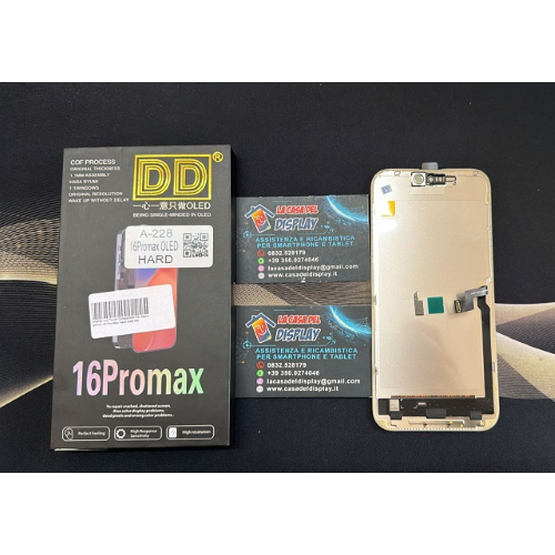 Display Lcd Touch Compatibile Per Apple Iphone 16 Pro Max Hard Oled DD