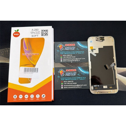 Display Lcd Touch Compatibile Per Apple Iphone 15 Pro Max Soft Oled RJ
