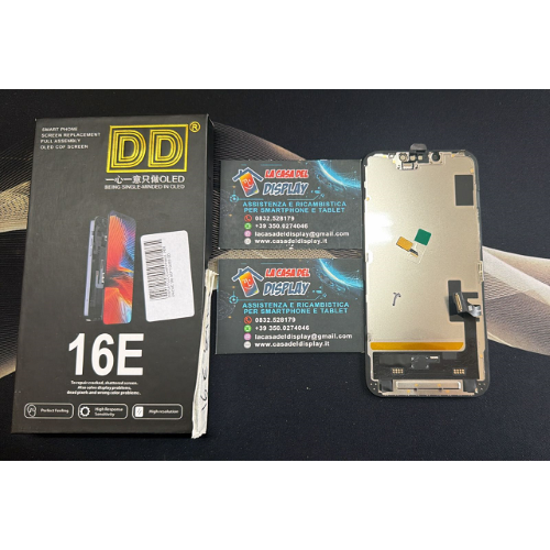 DISPLAY LCD COMPATIBILE  PER IPHONE 16e 17E  SOFT OLED DD