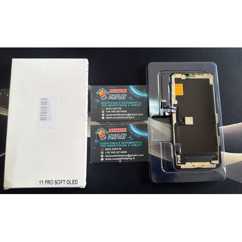 Display Lcd Touch Screen Con Frame COMPATIBILE Per Apple Iphone 11 Pro Soft Oled Zy