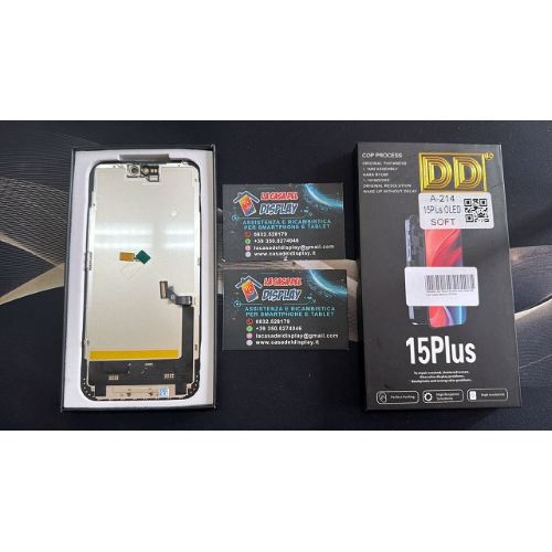 Display Lcd Touch Screen  Per Apple Iphone 15 Plus  Soft Oled DD