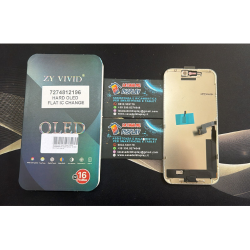 Display Lcd Touch Screen Frame Compatibile Per Apple Iphone 16 PRO MAX Hard Oled Zy