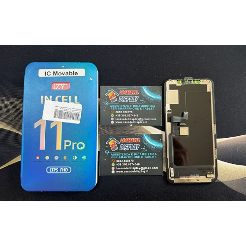Touch Screen Lcd Display COMPATIBILE Per Apple Iphone 11 Pro Incell Zy Schermo Nero Con Frame (Ic Rimovibile)