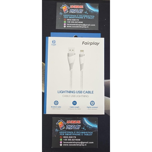  Filo Cavo USB -  Lightning 1m FAIRPLAY TORILIS