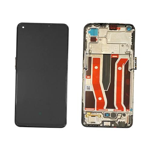 Display Lcd Touch Screen Con Frame ORIGINALE RIGENERATO Per Oppo Reno 5z Cph2211 / A94 5g /f19 Pro Plus Schermo Vetro Nero Black