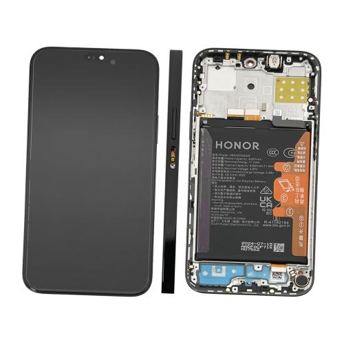 Display Lcd Touch ORIGINALE SERVICE PACK Per Huawei Honor 200 Lite LLY-NX1 Nero Con Frame + Batteria 0235ALPR