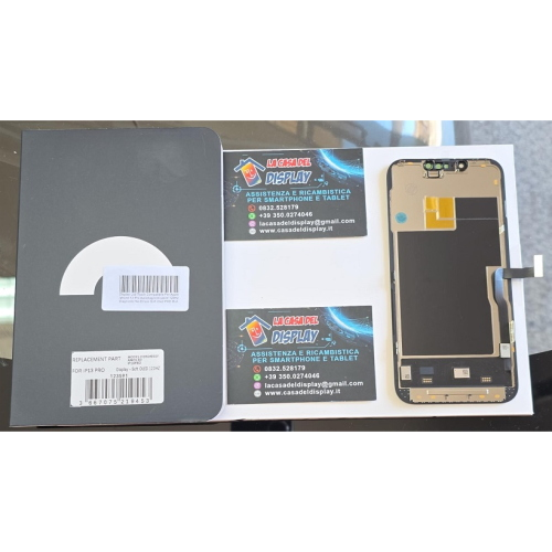 Display Lcd Touch Compatibile Per Apple Iphone 13 Pro Autodiagnosticabile 120Hz Diagnostic No Errore Soft Oled FHD Bolt