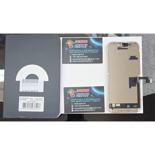 Display Lcd Touch Compatibile Per Apple Iphone 16 Pro Soft Oled  Autodiagnosticabile 120Hz Diagnostic No Errore 
