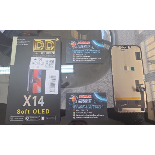 Display Lcd Touch Compatibile Per Apple Iphone 14 Soft Oled DD