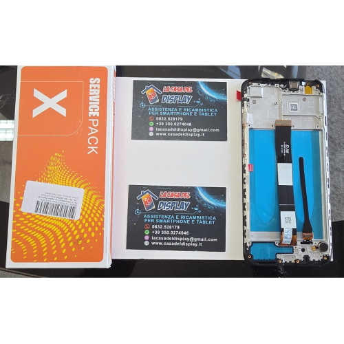 Display Lcd Touch Screen Con Frame Pari A ORIGINALE Per Xiaomi Redmi 9c / 9a / 9at /10A  M2006c3mg Lcd Touch Screen Schermo Vetro Nero Black