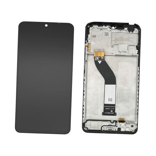DISPLAY LCD CON FRAME ORIGINALE SERVICE PACK  PER XIAOMI REDMI 14C 4G 2409BRN2CY / A3 PRO 4G 2411DRN47C / POCO C75 4G 2410FPCC5G NERO  