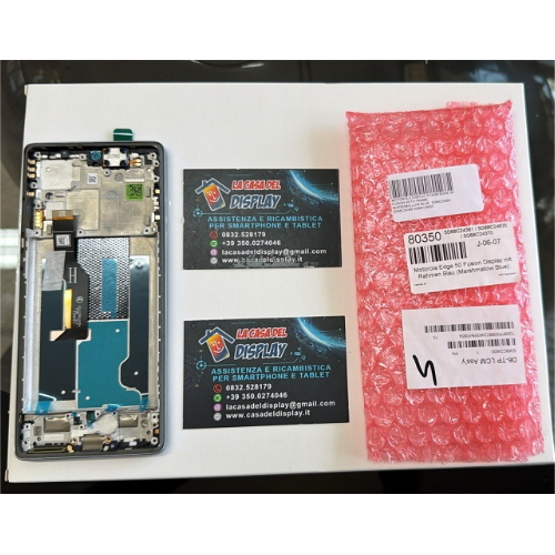 MOTOROLA DISPLAY XT2429 EDGE 50 FUSION WITH FRAME MARSHMALLOW BLUE  5D68C24361 5D68C24346 5D68C24635