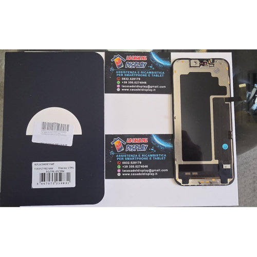Display Lcd Touch Screen Compatibile Per Apple iPhone 17 Pro Max Autodiagnosticabile Incell LPTS Prime