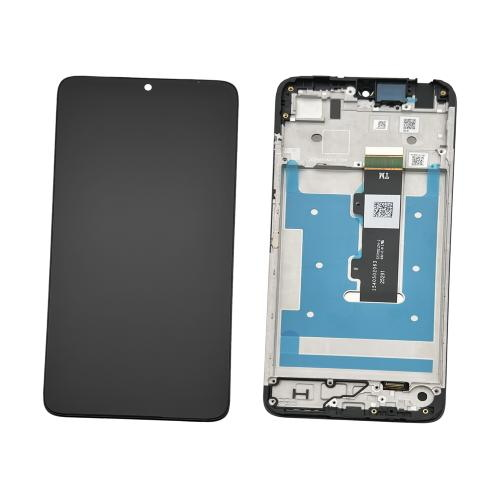 DISPLAY LCD  ORIGINALE RIGENERATO  PER MOTOROLA XT2535-3 MOTO G06 4G NERO CON FRAME 
