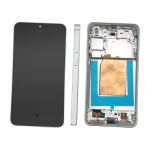 DISPLAY LCD SERVICE PACK ORIGINALE  PER SAMSUNG S731B S25 FE 5G BIANCO / ICYBLUE CON CORNICE ASS