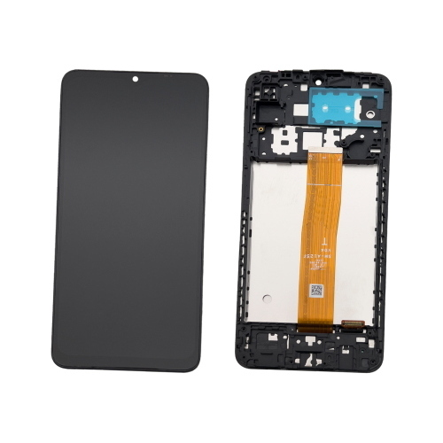 Display Lcd Touch Screen Con Frame COMPATIBILE Oled Per Samsung GAlaxy A125F A12 NERO CON FRAME VER. SM-A125F V04 T