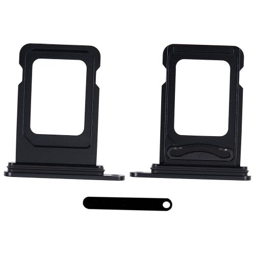 CARRELLO SIM PER IPHONE 15 / 15 PLUS NERO DUAL SIM