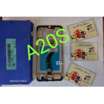 Display Lcd Touch Screen Con Frame ORIGINALE Service Per Samsung Galaxy A20s Sm-a207 Sm-a207f Touch Screen Schermo Nero