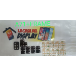 Vetrino Vetro Lente Fotocamera Samsung A71 A715f 5g Frame Nero Biadesivo