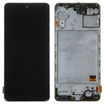 Display Lcd Touch Screen Con Frame ORIGINALE Samsung Galaxy M31s Sm-m317f Service Pack Black Nero