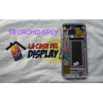 Display Lcd Touch Screen Con Frame ORIGINALE Samsung Galaxy S8 Sm-g950f Violet Orchid Grey