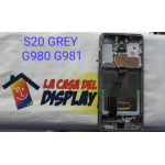 Display Lcd Touch Screen Per Samsung Galaxy S20 4g/5g G980 G981 Grey ORIGINALE Service Pack