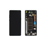 Display Lcd Touch Screen Con Frame +batteria ORIGINALE Service Pack Per Samsung Galaxy Note 8 N950f Violet/gray