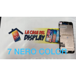 TOUCH SCREEN LCD DISPLAY RETINA COMPATIBILE PER APPLE IPHONE 7 NERO  COLOR VETRO SCHERMO CON PLACCA