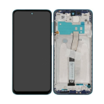 Display Lcd Touch Screen Con Frame Per Xiaomi Redmi Note 9 Pro Tarnish / Blu ORIGINALE Service Pack M2003j6b2g M2003j6
