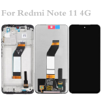 Display Lcd Touch Screen ORIGINALE Service Pack Per Xiaomi Redmi Note 11 4g 2021 21121119sc / Redmi 10 21061119ag Touch Screen Nero
