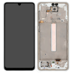 Display Lcd Touch Screen Con Frame ORIGINALE Service Pack Per Samsung Galaxy A33 5g White Bianco Sm-a336b