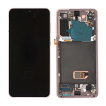 Display Lcd Touch Screen Con Frame ORIGINALE Service Pack Per Samsung Galaxy S21 G991 5g Violet