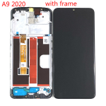 Display Lcd Touch Screen Con Frame Per Oppo A9 2020 A5 2020 Cph1937 Cph 1939 Cph 1941 Nero