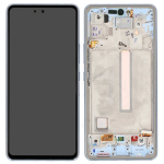 Display Lcd Touch Screen Con Frame ORIGINALE Service Pack Per Samsung A53 5g Sm-a536b Blu