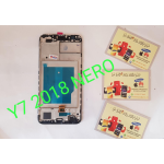 Touch Screen Vetro Lcd Display Con Frame Per Huawei Y7 2018 Nero