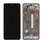 Display Lcd Touch Screen Con Frame ORIGINALE Service Pack Per Samsung Galaxy A53 5g A536 Bianco White Gh82-28024b