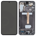 Display Lcd Touch Screen Con Frame ORIGINALE Service Pack Per Samsung Galaxy S22 Plus Phantom Black Nero