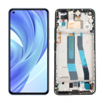 Display Lcd Touch Screen Con Frame ORIGINALE Service Pack Per Xiaomi Mi 11 Lite 5g M2101k9g Nero Black