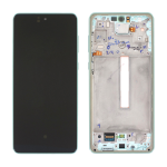 Display Lcd Touch Screen Con Frame ORIGINALE Service Pack Per Samsung Galaxy A73 A736 5g 2022 Mint/green