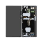 Display Lcd Touch Screen Con Frame ORIGINALE Service Pack Per Samsung Galaxy S22 Ultra 5g Graphite, Sky Blue, Red S908b