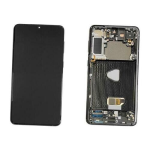 Display Lcd Touch Screen Con Frame ORIGINALE Service Pack Per Samsung S21 Plus 5g Sm-g996b Nero Phantom Black